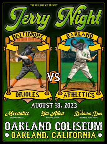 2023-08-18 @ Oakland A's Jerry Garcia Night @ Oakland Coliseum